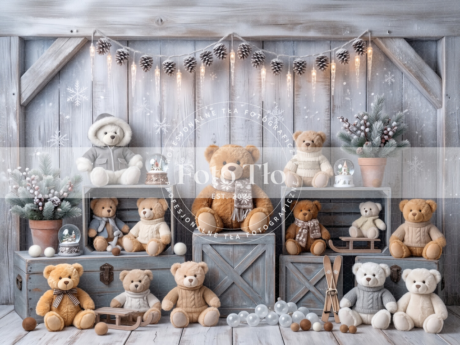 Tło fotograficzne Boże Narodzenie - CHRI_KID005