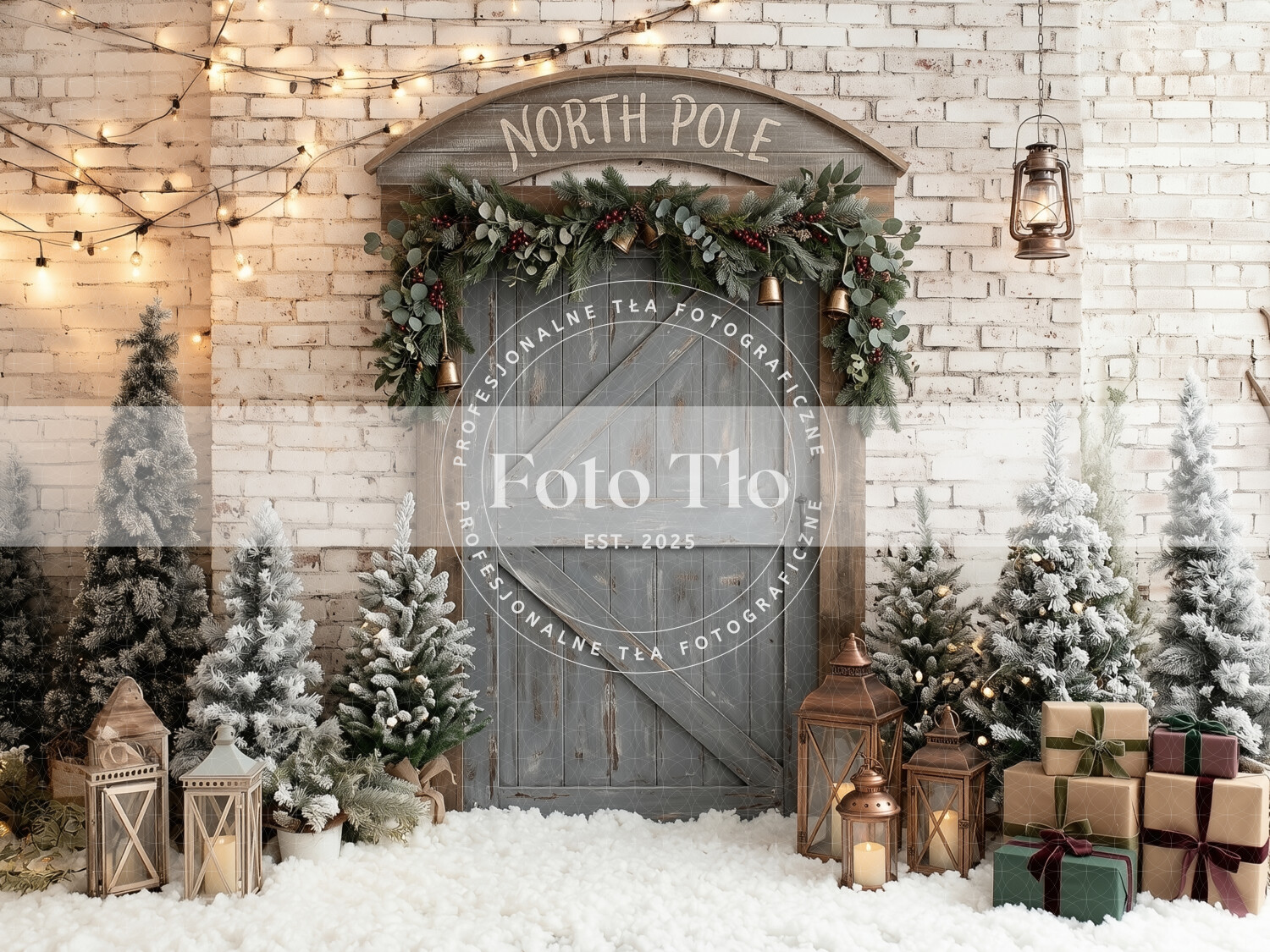 Tło fotograficzne Boże Narodzenie - CHRI_DOOR009
