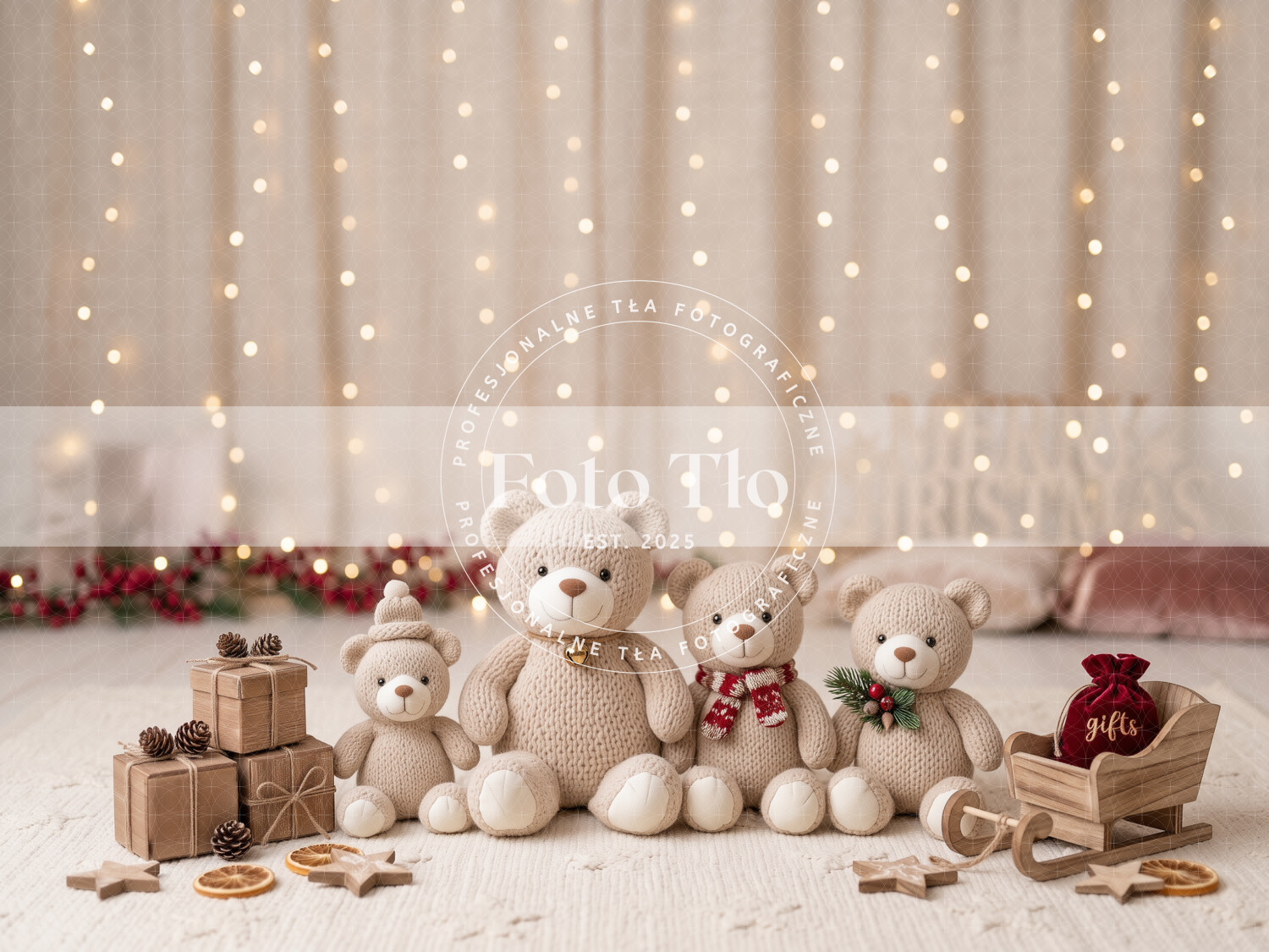 Tło fotograficzne Boże Narodzenie - CHRI_KID002