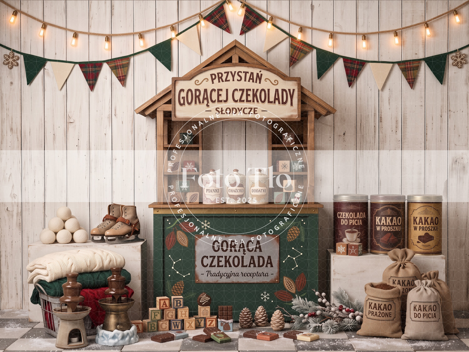 Tło fotograficzne Boże Narodzenie - CHRI_KID003
