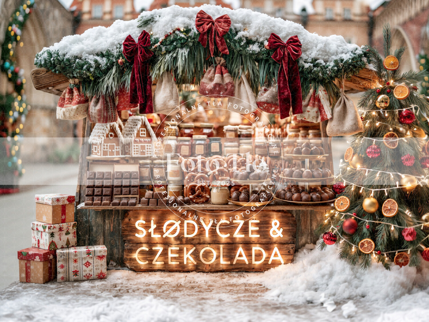 Tło fotograficzne Boże Narodzenie - CHRI_STR009