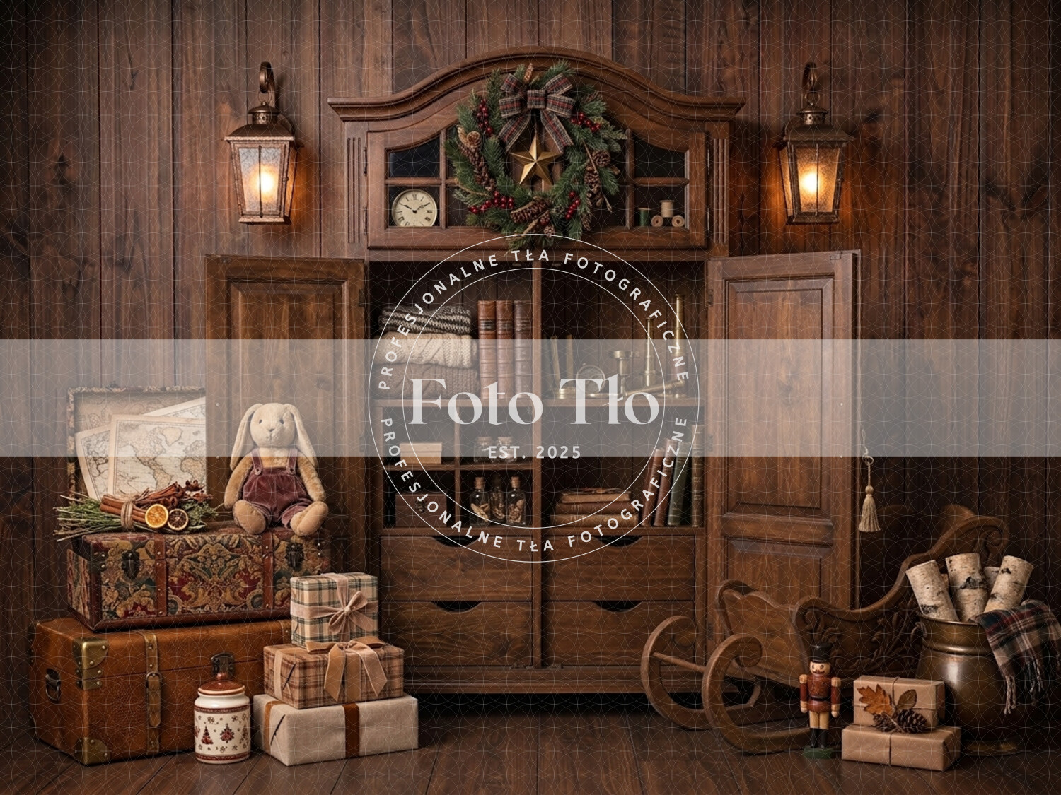 Tło fotograficzne Boże Narodzenie - CHRI_TRA010
