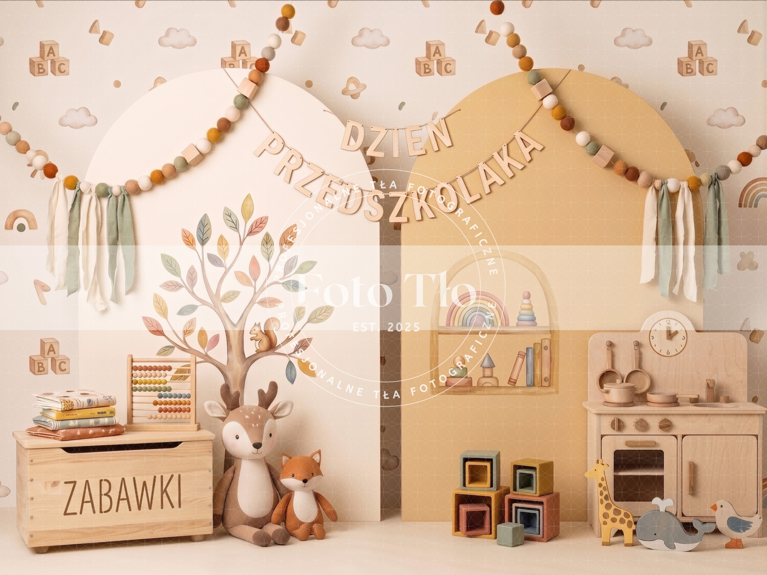 Tło fotograficzne Przedszkole - KIND001