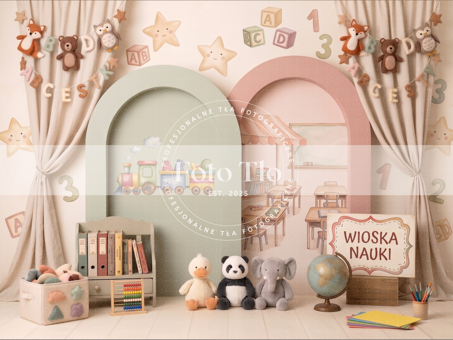 Tło fotograficzne Przedszkole - KIND002